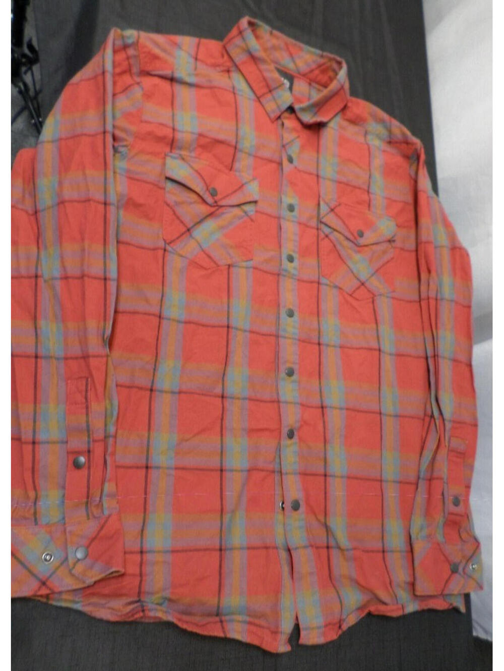 5.11 511 TACTICAL LONG SLEEVE BUTTON UP RED PLAID SHIRT SIZE LARGE